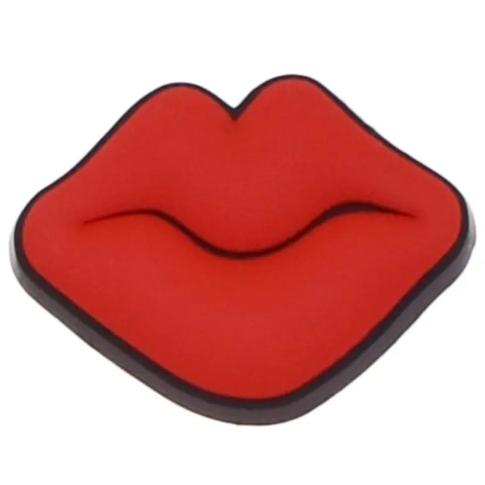Red lips croc charm